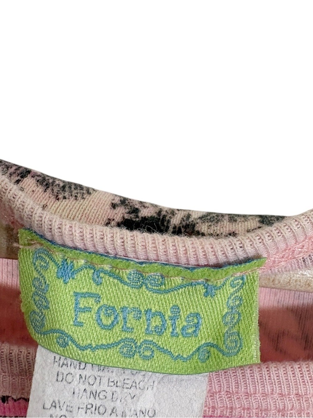 Vintage Fornia Y2k Embellished Burnout Babydoll Graphic Shirt Size Large - Picture 8 of 10